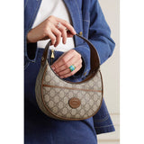 Half-Moon-Shaped Mini Bag with Interlocking G 726843 Brown
