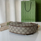 Half-Moon-Shaped Mini Bag with Interlocking G 726843 Brown