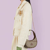 Half-Moon-Shaped Mini Bag with Interlocking G 726843 Brown