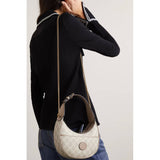 Half-Moon-Shaped Mini Bag with Interlocking G 726843 Oatmeal