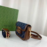 Horsebit 1955 Denim Mini Bag 658574