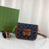 Horsebit 1955 Denim Mini Bag 658574
