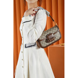 Horsebit 1955 GG Supreme Canvas Should Bag 735178 Brown