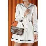 Horsebit 1955 GG Supreme Canvas Should Bag 735178 Brown
