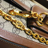 Horsebit 1955 GG Supreme Canvas Should Bag 735178 Brown