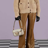 Horsebit 1955 GG Supreme Canvas Should Bag 735178 Oatmeal