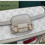 Horsebit 1955 GG Supreme Canvas Should Bag 735178 Oatmeal
