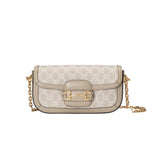 Horsebit 1955 GG Supreme Canvas Should Bag 735178 Oatmeal