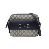 GG Horsebit 1955 large Bag in Blue 645454
