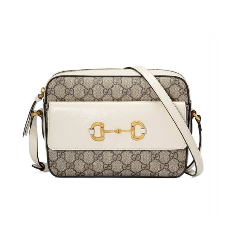 GG Horsebit 1955 large Shoulder Bag in Canvs 645454