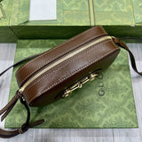 Horsebit 1955 Leather large Shoulder Bag 760196