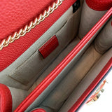 Interlocking Chain Leather Cross Body Bag 510304