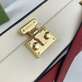 Interlocking G Mini Bag in White Leather 658230
