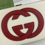 Interlocking G Mini Bag in White Leather 658230