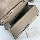 large Dionysus Top Handle Bag 739496 Oatmeal Leather Trim