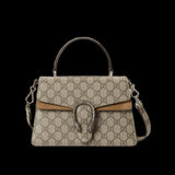 large Dionysus Top Handle Bag 739496 Taupe Suede Trim