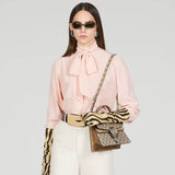 large Dionysus Top Handle Bag 739496 Taupe Suede Trim