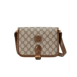 GG Mini Shoulder Bag with Interlocking G in GG Supreme 671620