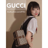 Mini Shoulder Bag with Interlocking G in GG Supreme 671620