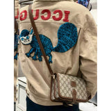Mini Shoulder Bag with Interlocking G in GG Supreme 671620