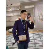 Mini Shoulder Bag with Interlocking G in GG Supreme 671620