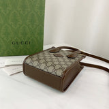 Mini Tote Bag with Interlocking G in GG Supreme 671623