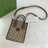 Mini Tote Bag with Interlocking G in GG Supreme 671623