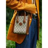 Mini Tote Bag with Interlocking G in GG Supreme 671623