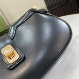 Moon Side Mini Shoulder Bag Smooth Leather 786015
