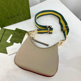 Oatmeal Leather Attache large Shoulder Bag 699409