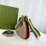 Oatmeal Leather Attache large Shoulder Bag 699409