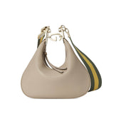 Oatmeal Leather Attache large Shoulder Bag 699409