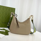 Oatmeal Leather Attache large Shoulder Bag 699409