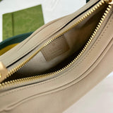 Oatmeal Leather Attache large Shoulder Bag 699409