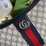 Ophidia GG large Shoulder Bag 598125 in Blue
