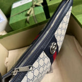 Ophidia GG large Shoulder Bag 598125 in Blue