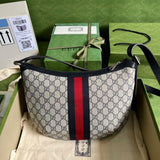 Ophidia GG large Shoulder Bag 598125 in Blue