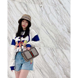Ophidia large Shoulder Bag With Web 739392