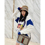 Ophidia large Shoulder Bag With Web 739392
