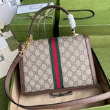 Ophidia large Top Handle Bag With Web 651055