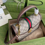 Ophidia large Top Handle Bag With Web 651055