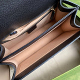 Ophidia Leather large Top Handle Bag With Web 651055