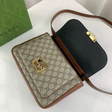 Padlock large Shoulder Bag in GG Supreme Canvas 644527