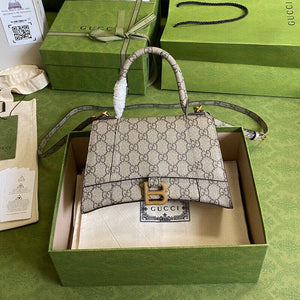 GG x   Hourglass large Top Handle Bag 658575