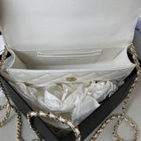 Dark Horse Kelly Long Handle Bag white