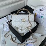 Dark Horse Kelly Long Handle Bag white