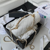 Dark Horse Kelly Long Handle Bag white