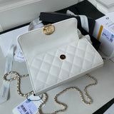 Dark Horse Kelly Long Handle Bag white