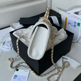 Dark Horse Kelly Long Handle Bag white
