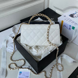Dark Horse Kelly Long Handle Bag white